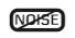 Icon of noise text